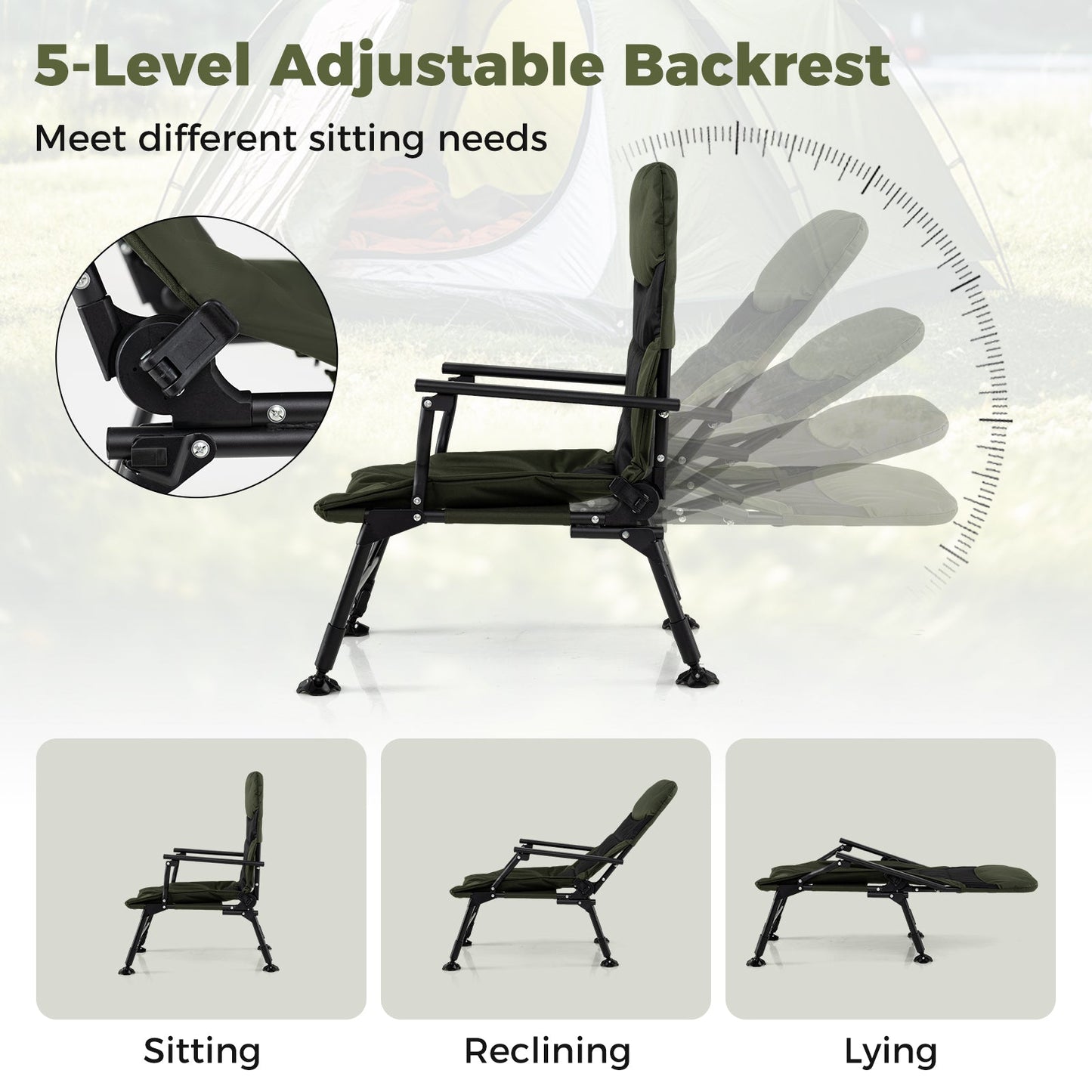 Oversized Foldable Fishing Chair