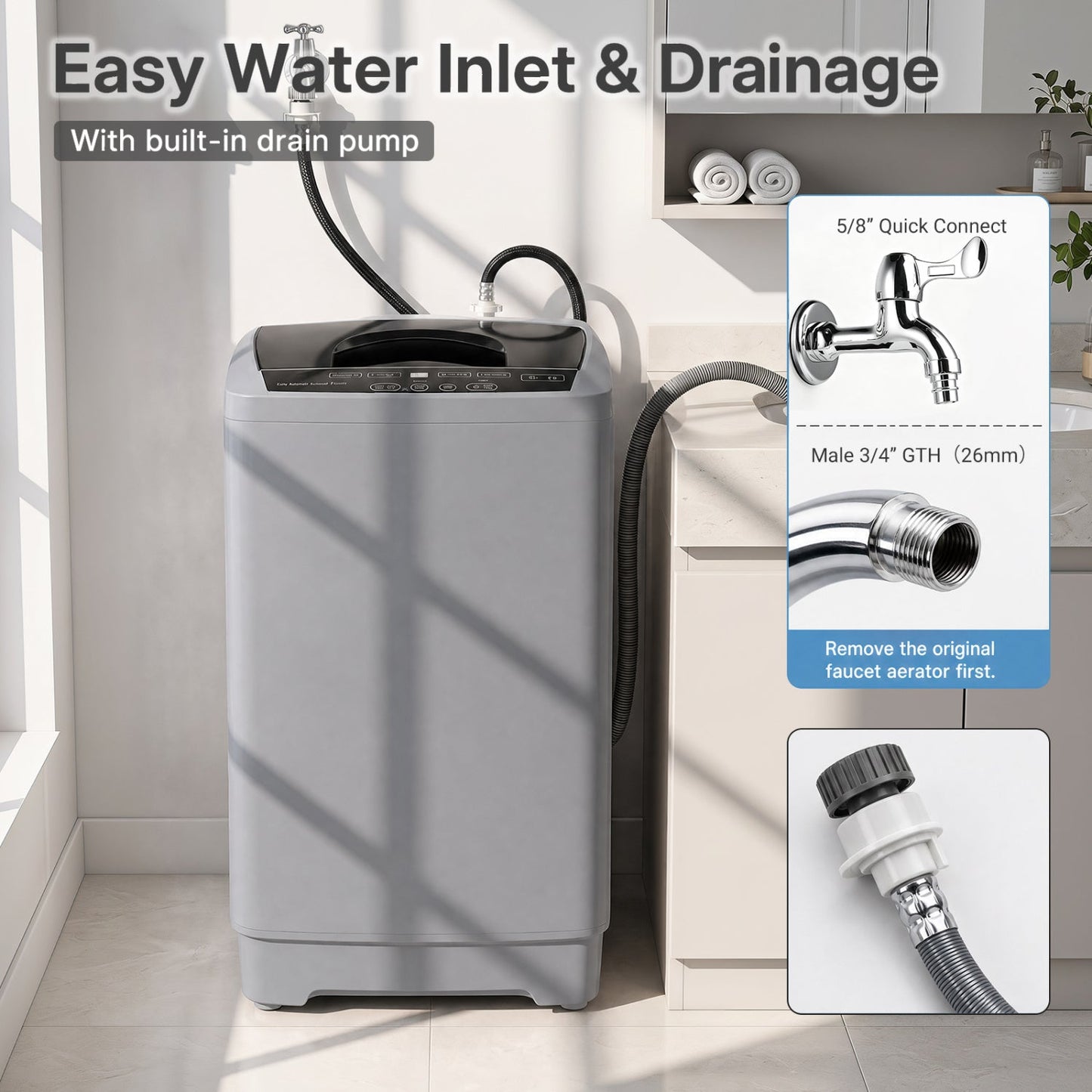9.93 lbs Automatic Washing Machine