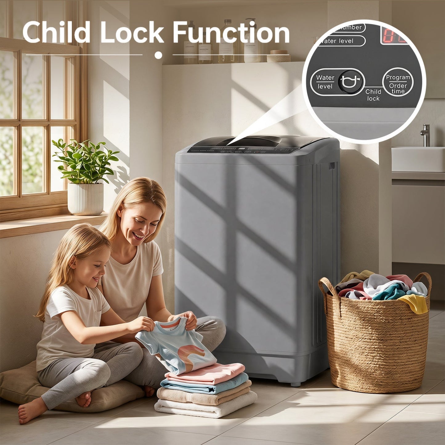 9.93 lbs Automatic Washing Machine