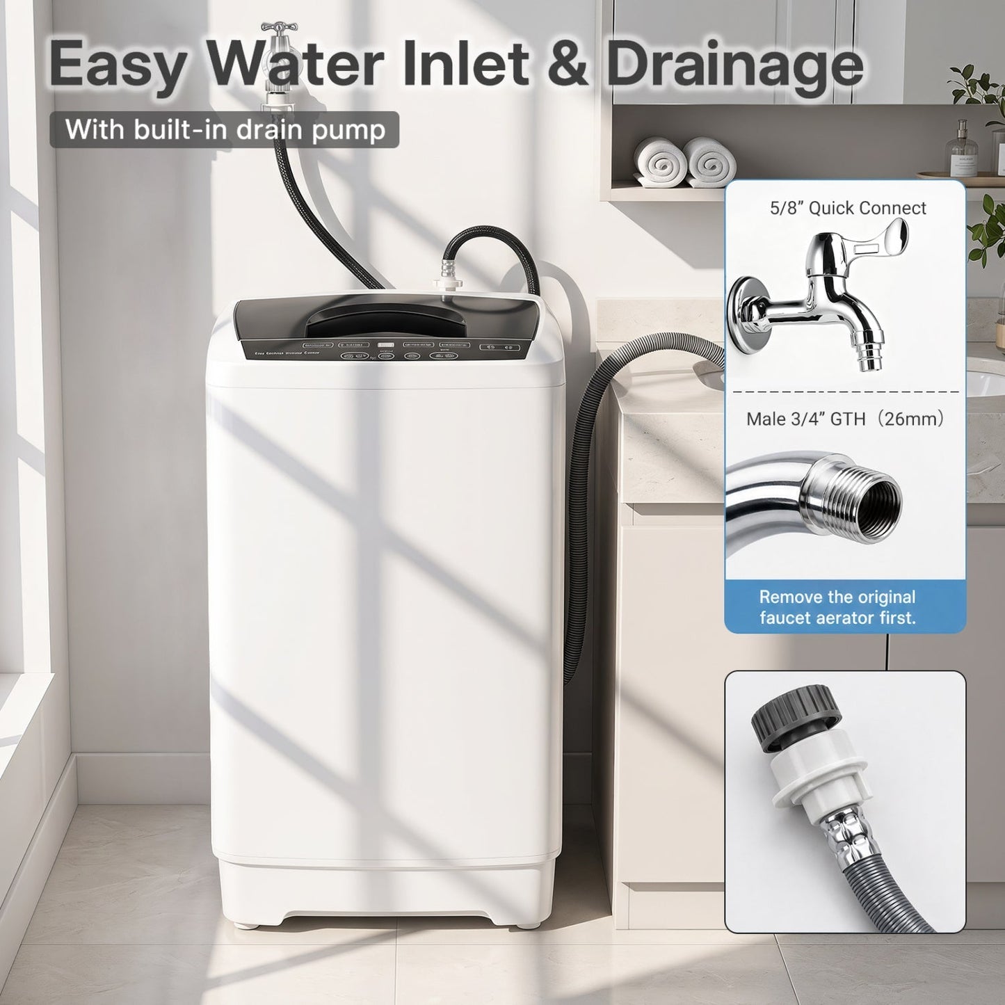9.93 lbs Automatic Washing Machine
