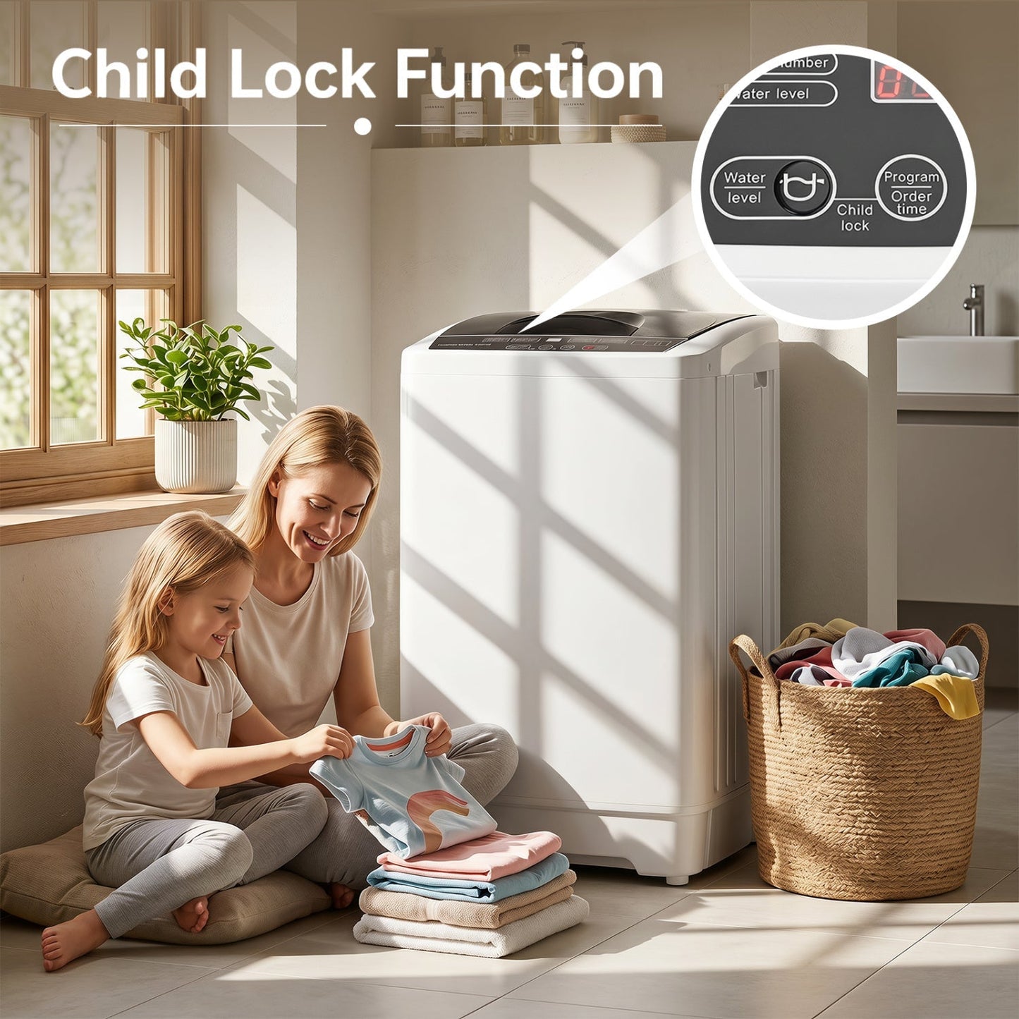 9.93 lbs Automatic Washing Machine