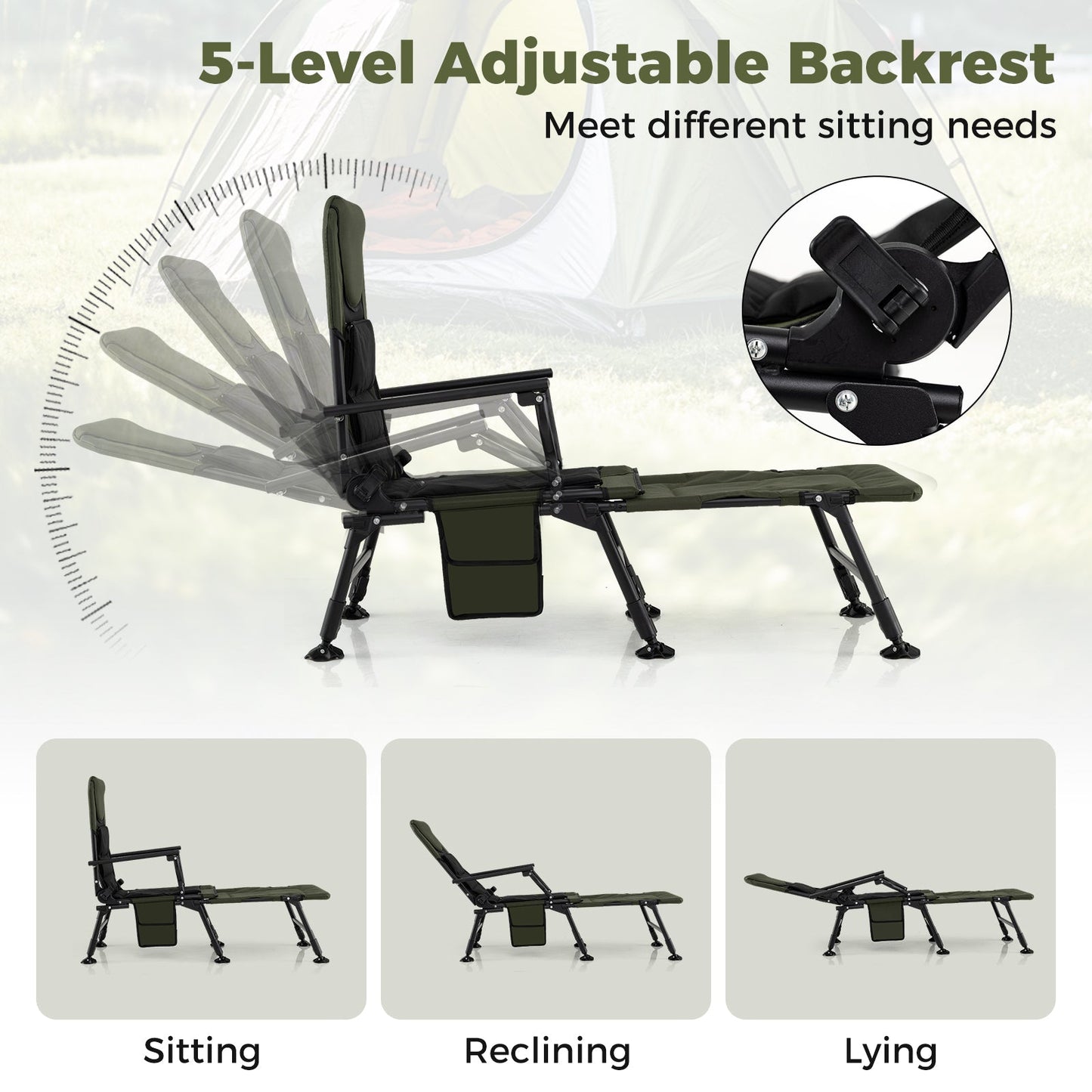 Oversized Foldable Fishing Chair