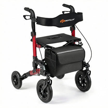 Rollator Folding Rolling Walker with Seat