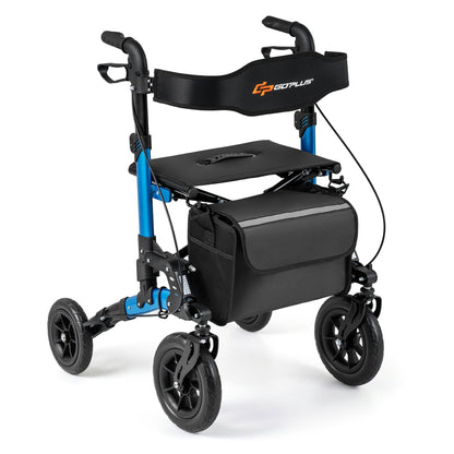 Rollator Folding Rolling Walker with Seat