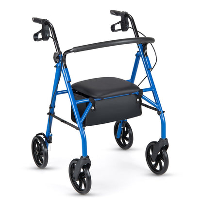Rollator Walker with Seat and Height Adjustable Handles