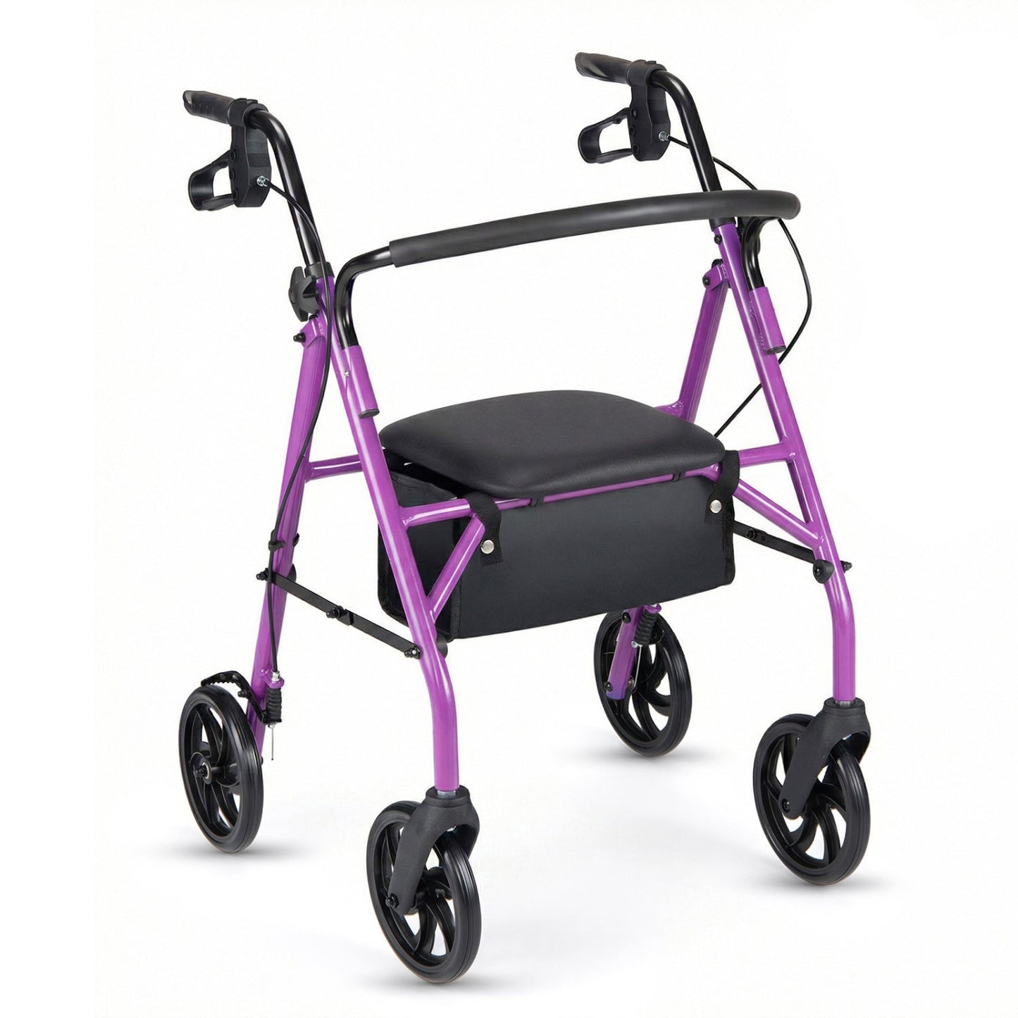 Rollator Walker with Seat and Height Adjustable Handles