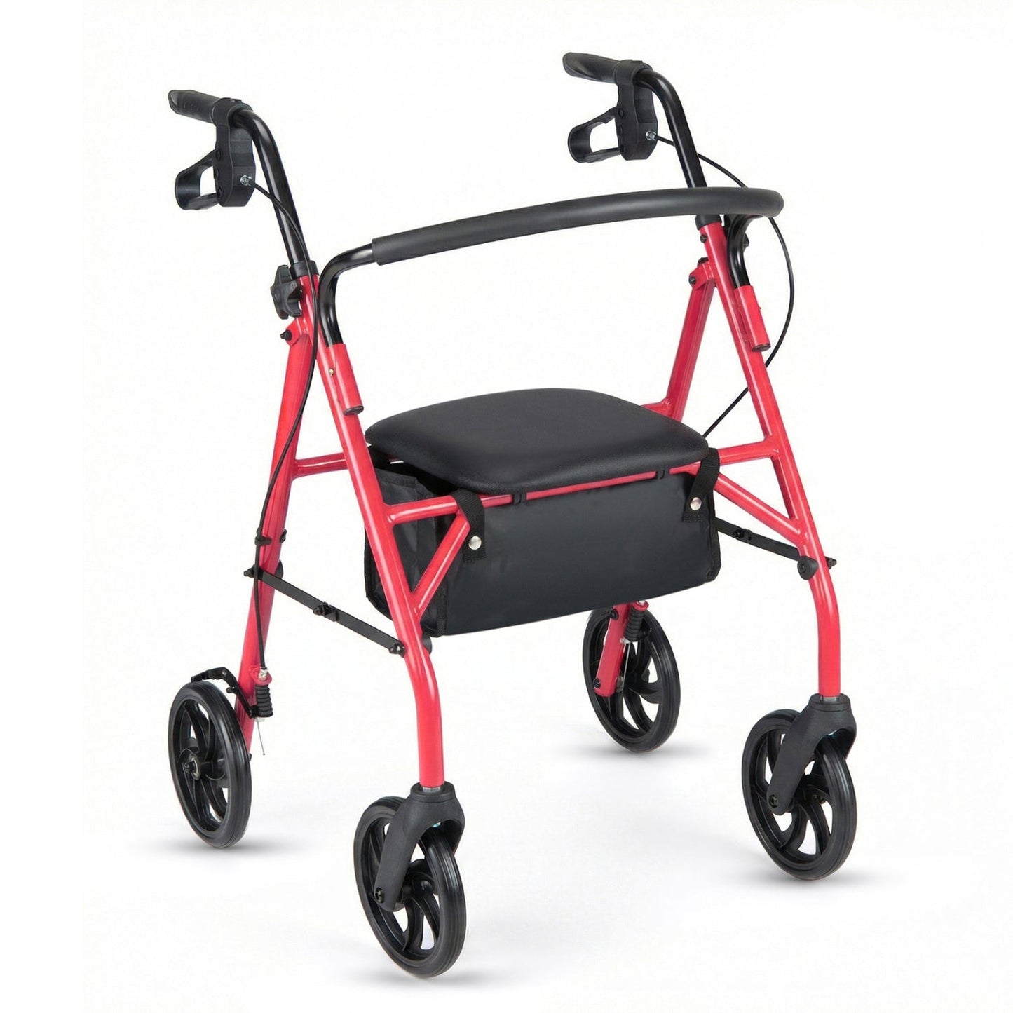 Rollator Walker with Seat and Height Adjustable Handles