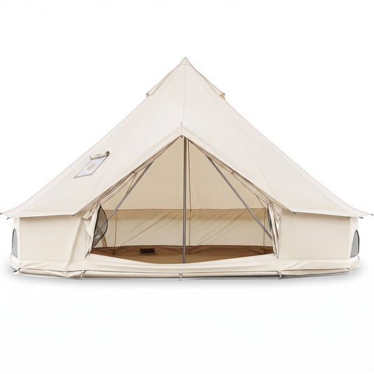 Waterproof Bell Tent with Stove Jack and Mesh Windows, Model NP13894BE