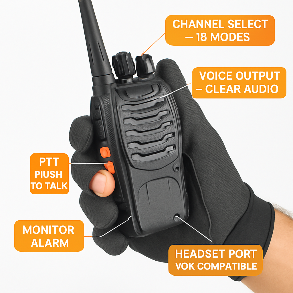 Walkie Talkies for Short-Range Communication