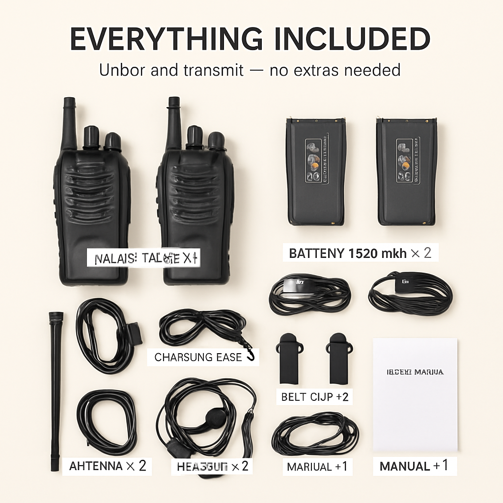 Walkie Talkies for Short-Range Communication