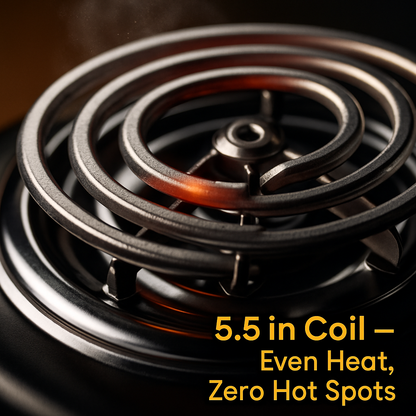 Portable Electric Dual Burner Hot Plate Stove