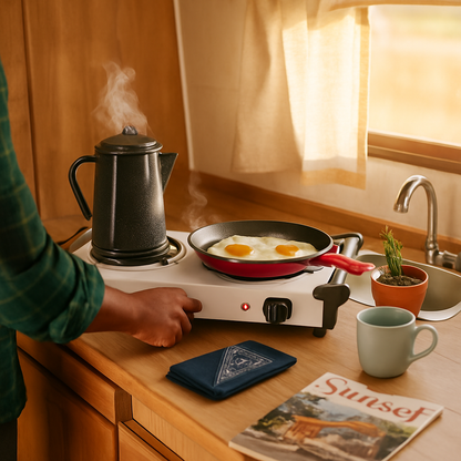 Portable Electric Dual Burner Hot Plate Stove