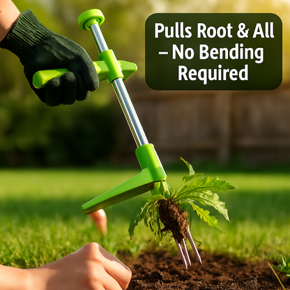 Weed Puller Twister Stand-Up Root Remover Tool