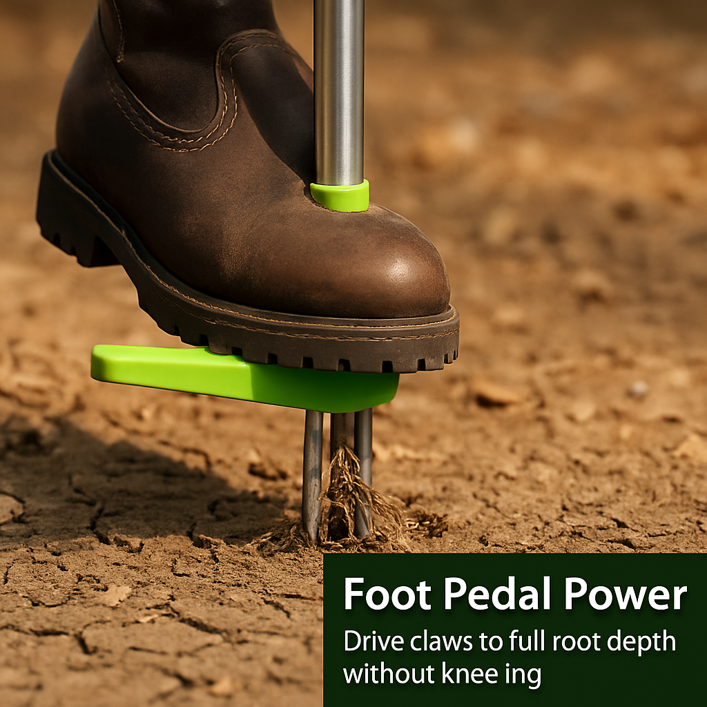 Weed Puller Twister Stand-Up Root Remover Tool