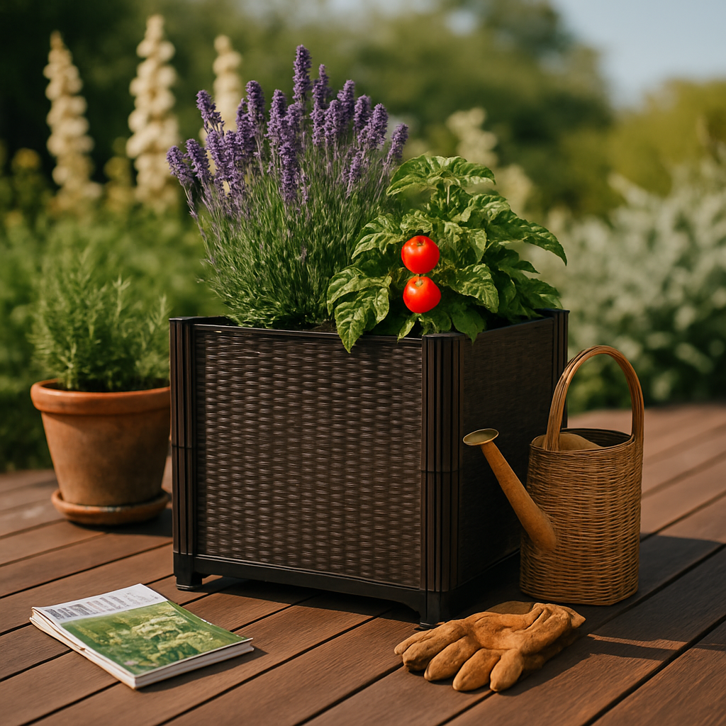 Raised Garden Bed with Self-Watering System