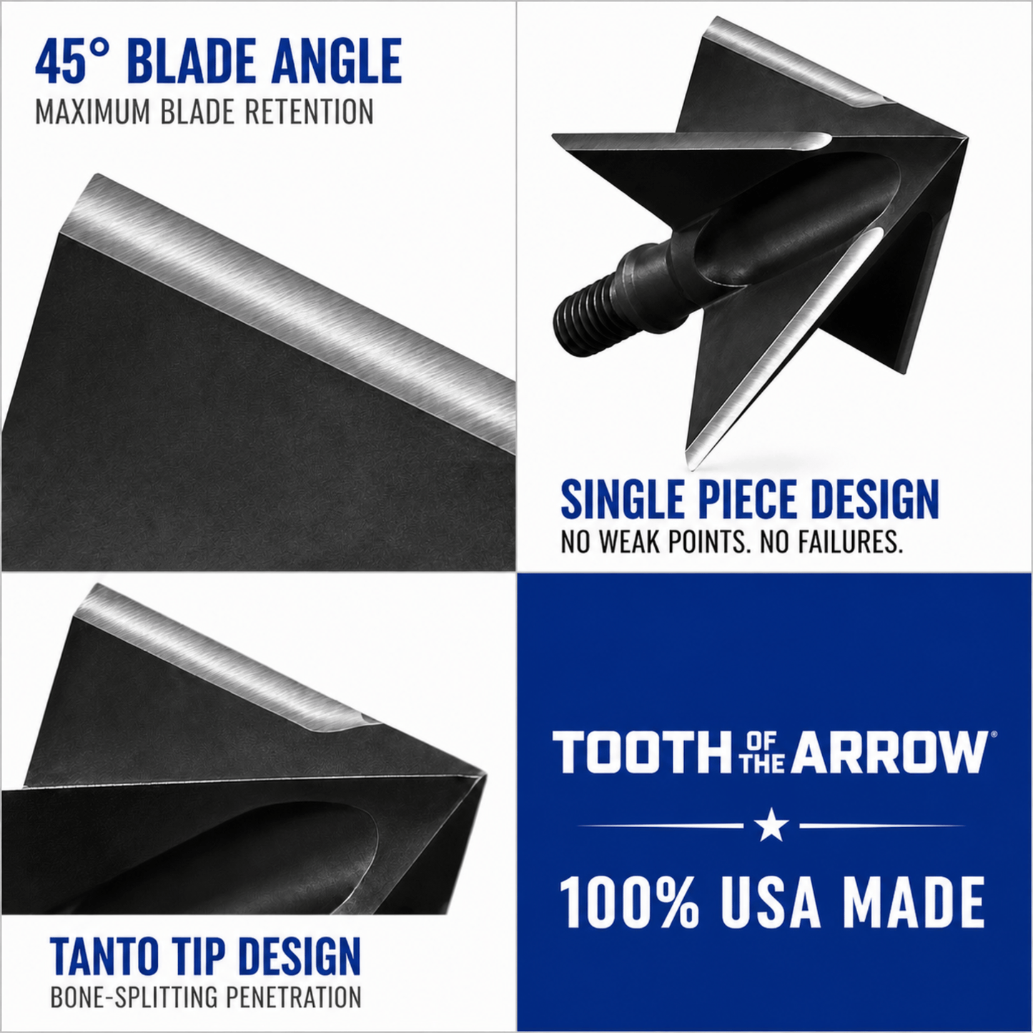 TOTA | 125 grain broadhead | 1-inch solid
