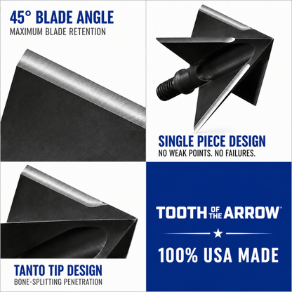 TOTA | 125 grain broadhead | 1-inch solid