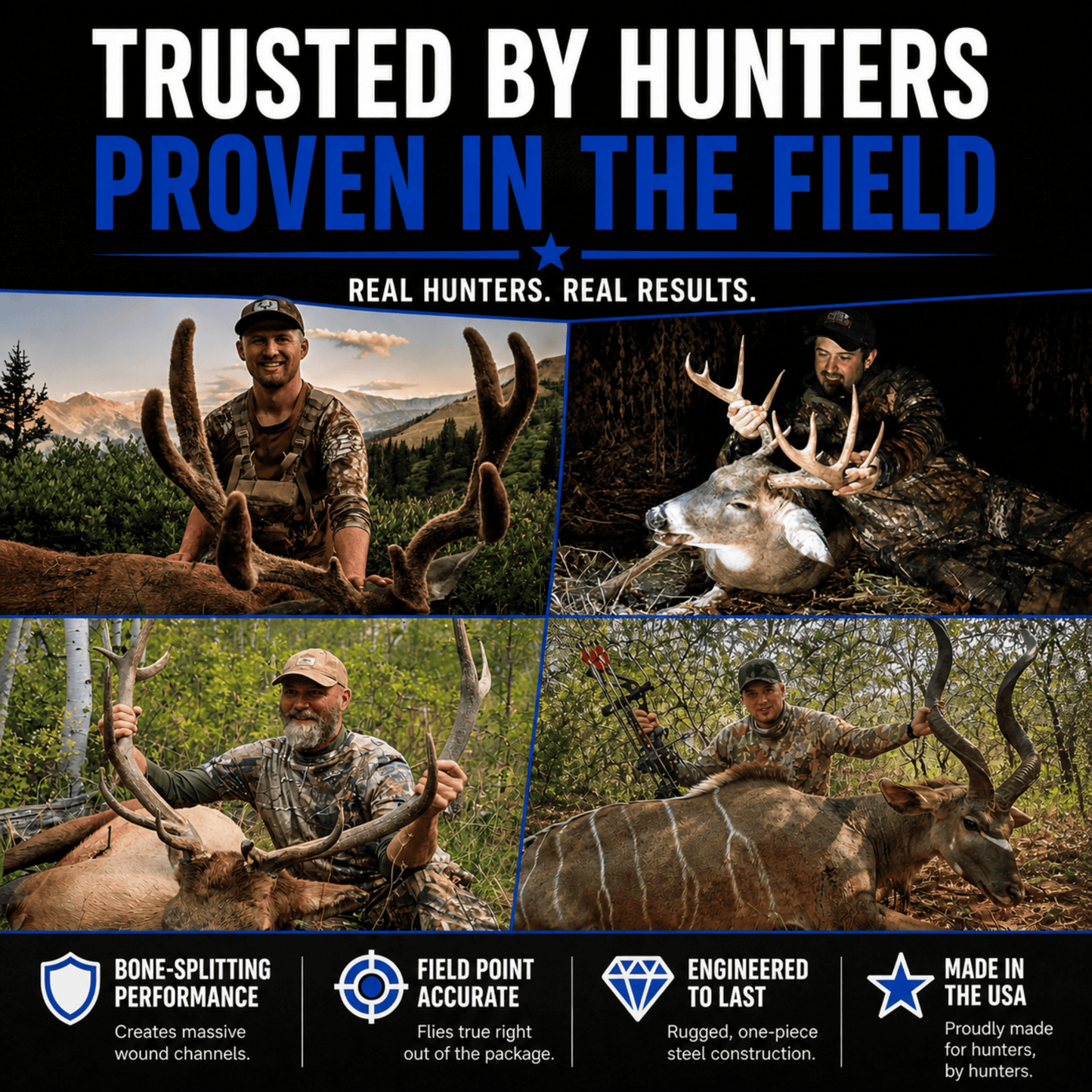 TOTA | 125 grain broadhead | 1-inch solid