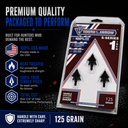 TOTA | 125 grain broadhead | 1-inch solid
