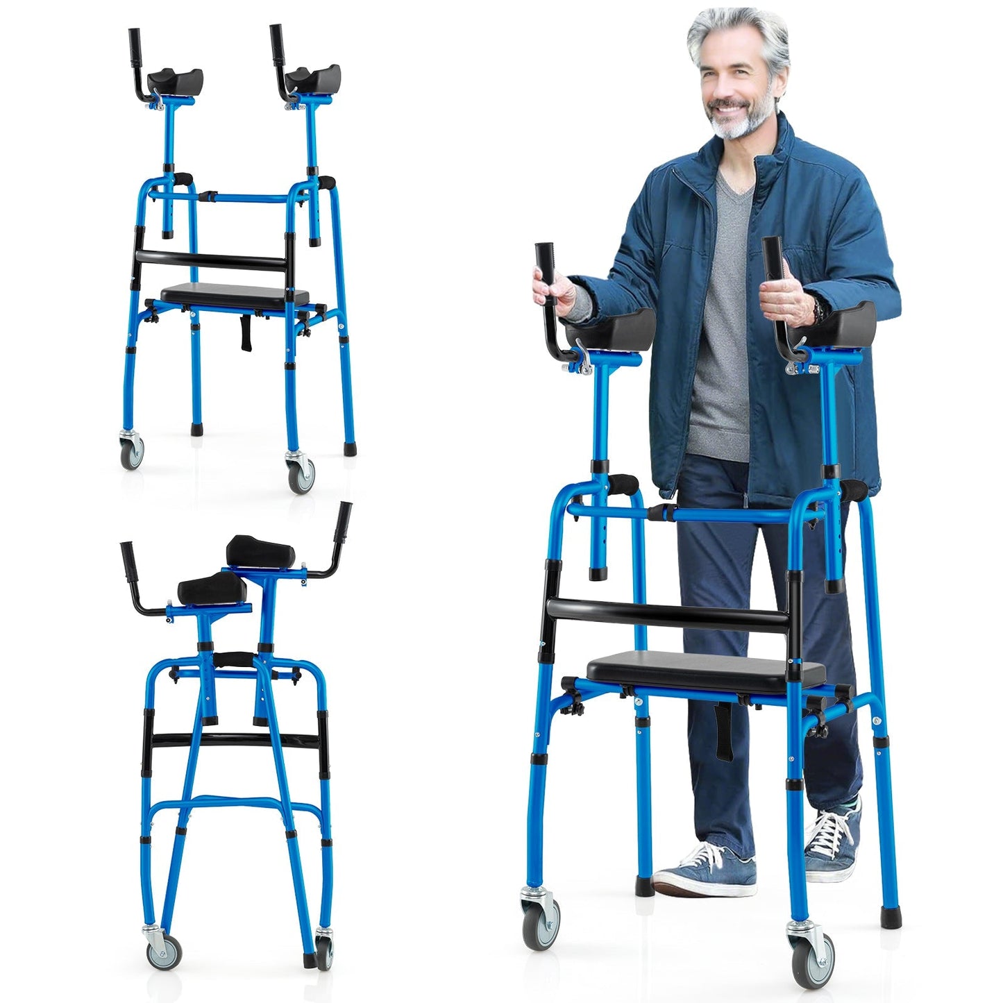 Versatile Rolling Walker for Rehabilitation Training