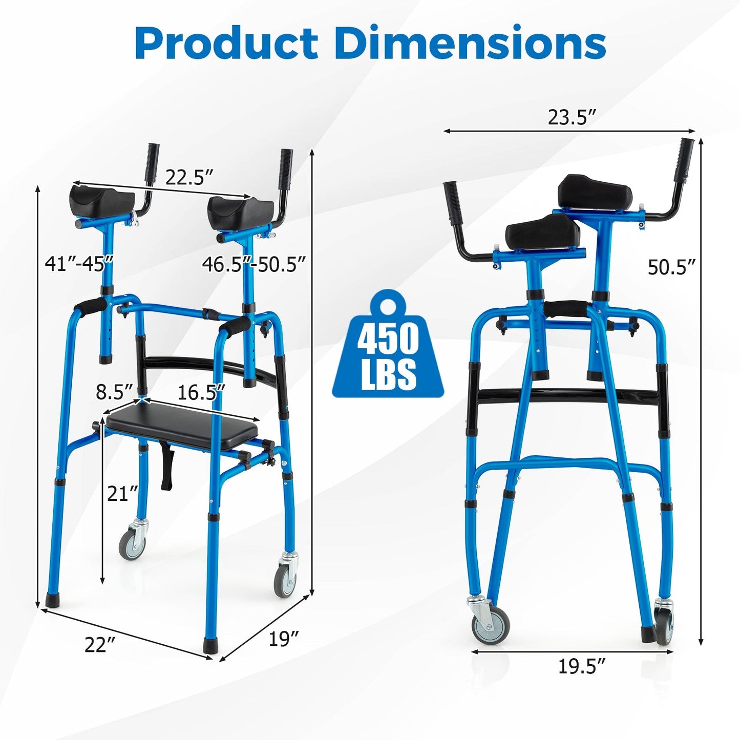Versatile Rolling Walker for Rehabilitation Training