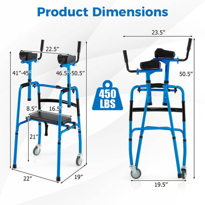 Versatile Rolling Walker for Rehabilitation Training